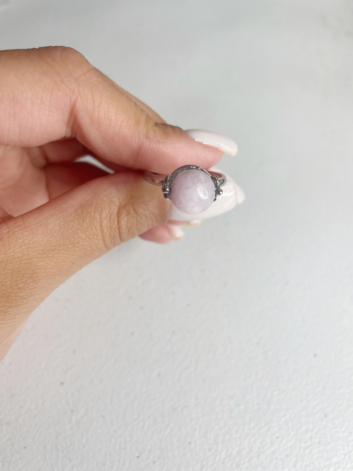 Kunzite Sterling Silver Ring