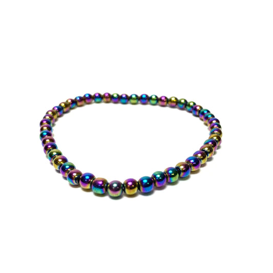 Rainbow Hematite Bracelet (Grounding - Balance - Protection)