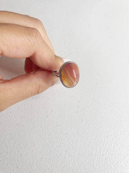 Carnelian Sterling Silver Ring