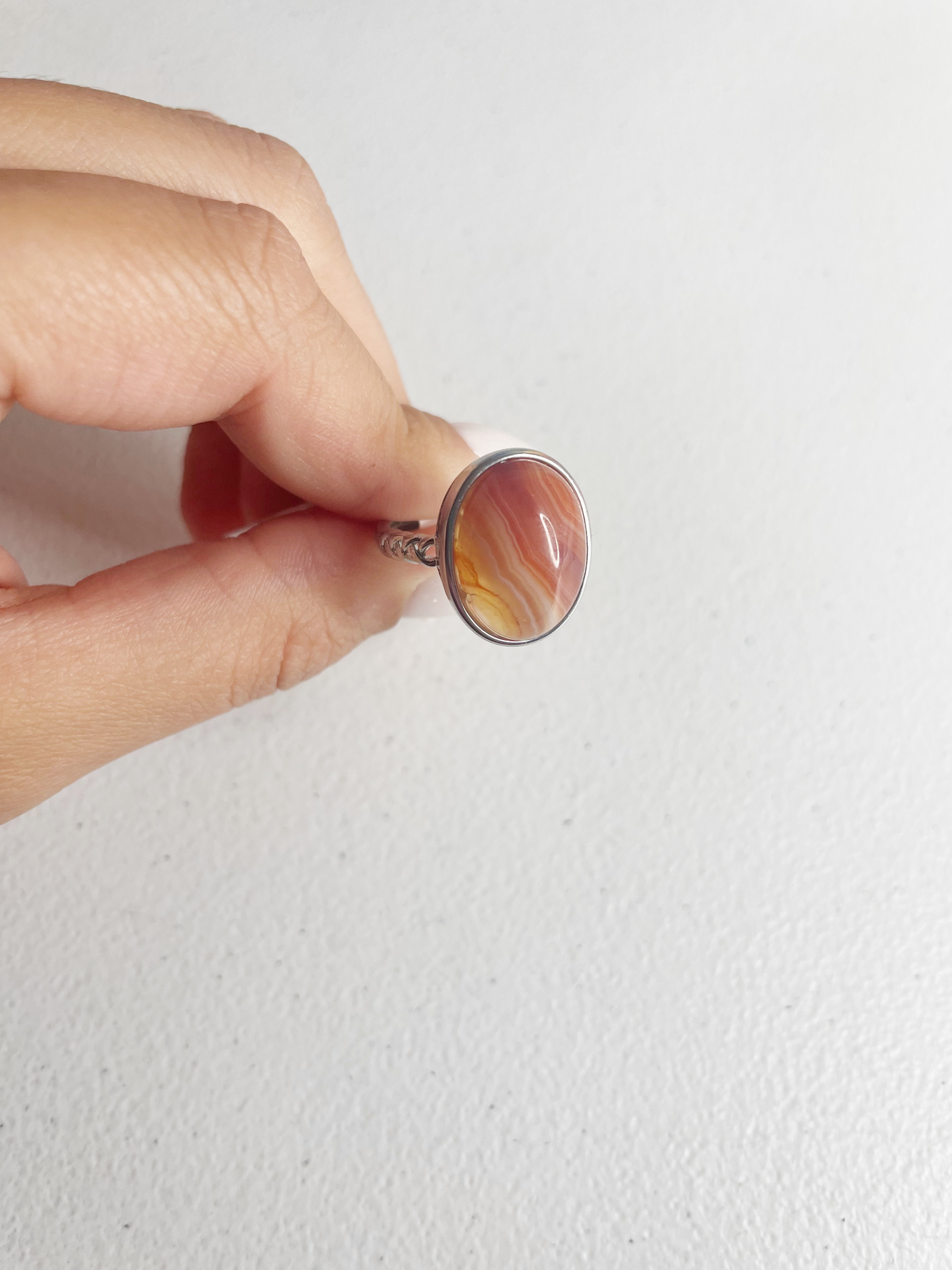 Carnelian Sterling Silver Ring